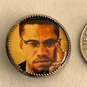 Malcolm X buttons (set of 2)